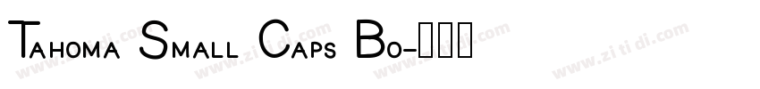 Tahoma Small Caps Bo字体转换